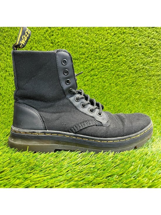 Dr. Martens Combs Mens Size 8 Black Classic Outdoor Lace Up Ankle Combat Boots main image 5